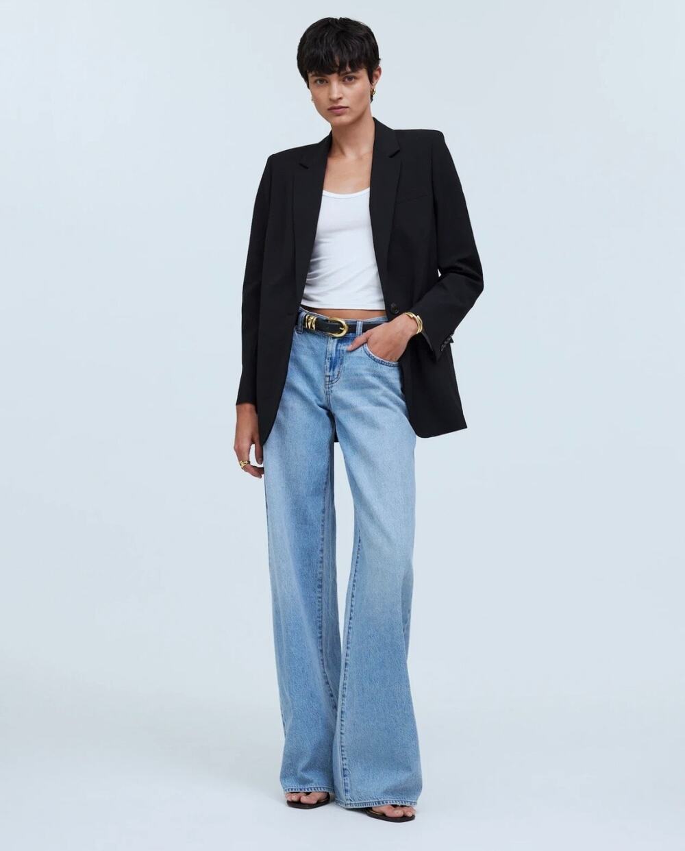 Madewell Single-Breasted Blazer black size 10